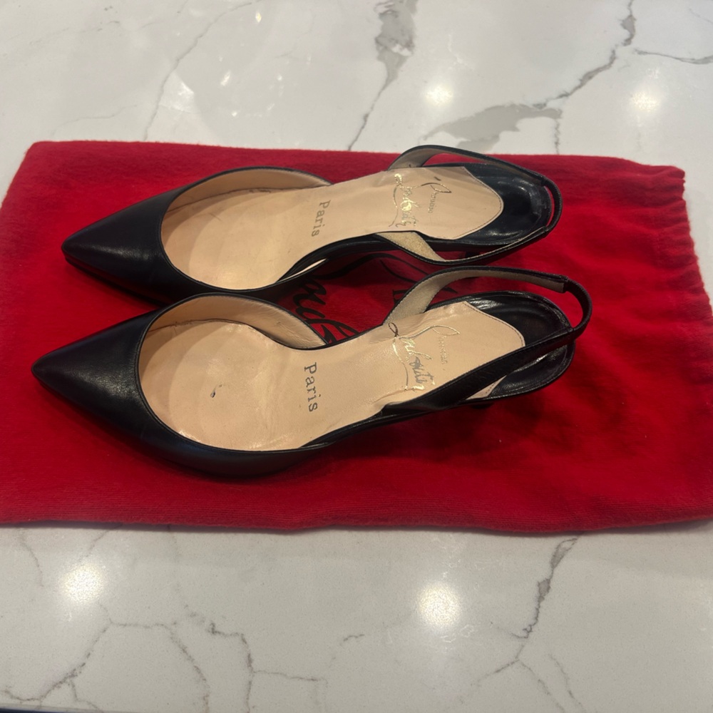 Louboutin Kitten Heels Size 6 (Newly Resoled)